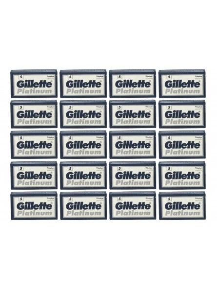 100 Cuchillas Doble Filo Gillette Platinum 4 100 Cuchillas Doble Filo Gillette Platinum - Imagen 2