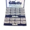 100 Cuchillas Doble Filo Gillette Platinum