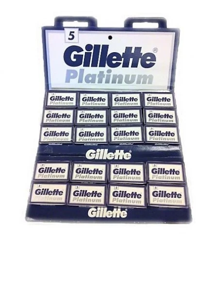 100 Cuchillas Doble Filo Gillette Platinum 3 100 Cuchillas Doble Filo Gillette Platinum