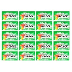 100 Cuchillas De Afeitar Doble Filo Gillette 7 O'clock "Super Satinless" -Gifts And Care-ES.com 100 cuchillas gillette 7 o clock verdes 3
