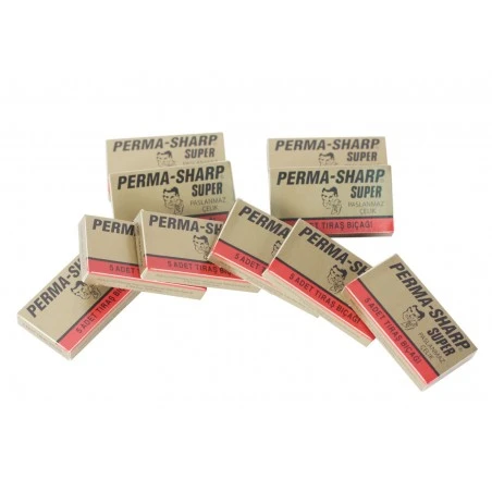 50 Cuchillas Afeitar Doble Hoja Perma-Sharp 4 50 Cuchillas Afeitar Doble Hoja Perma-Sharp - Imagen 2