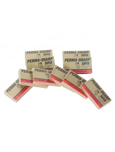 50 Cuchillas Afeitar Doble Hoja Perma-Sharp 3 50 Cuchillas Afeitar Doble Hoja Perma-Sharp