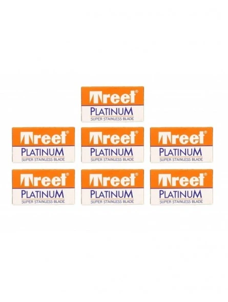 70 Hojas Doble Filo Treet Platinum 3 70 Hojas Doble Filo Treet Platinum