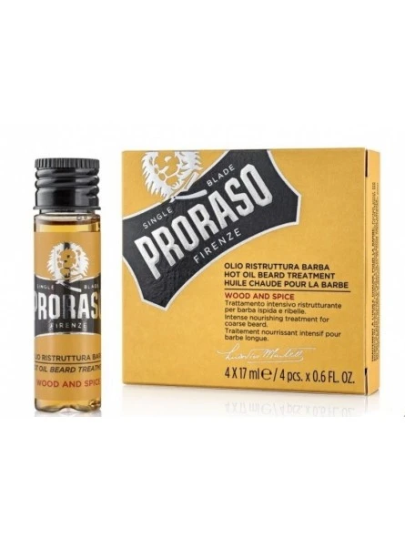 Aceite Caliente Para Barba Proraso (4 Frascos X 17 Ml.) 3 Aceite Caliente Para Barba Proraso (4 Frascos X 17 Ml.)