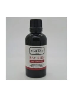 Aceite Pre Afeitado Bay Rum Simpson 50ml -Gifts And Care-ES.com aceite pre afeitado bay rum simpsons 50ml 1