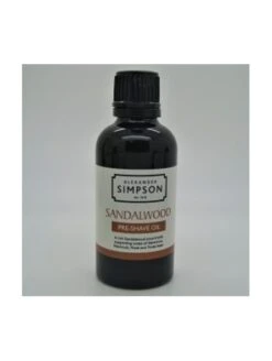 Aceite Pre Afeitado Sándalo Simpson 50ml -Gifts And Care-ES.com aceite pre afeitado sandalo simpsons 50ml 1