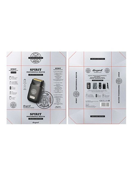 Afeitadora Profesional Spirit Black Edition Disprof 4 Afeitadora Profesional Spirit Black Edition Disprof - Imagen 2