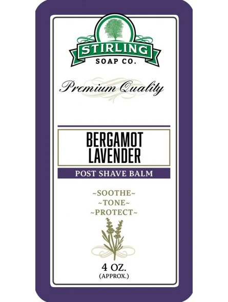 After Shave Bálsamo Bergamot Lavender Stirling Soap Co 118ml 4 After Shave Bálsamo Bergamot Lavender Stirling Soap Co 118ml - Imagen 2