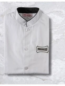 Bata Blanca Barbero Clásica Talla L Proraso
