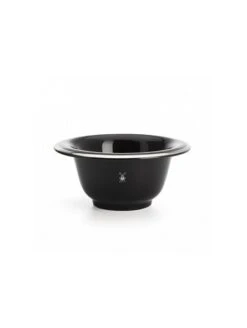 Bol De Afeitar Porcelana Negro & Plata Mühle