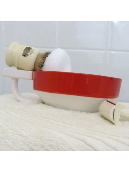 Bol De Afeitar Fine Accoutrements Rojo 4 Bol De Afeitar Fine Accoutrements Rojo - Imagen 2