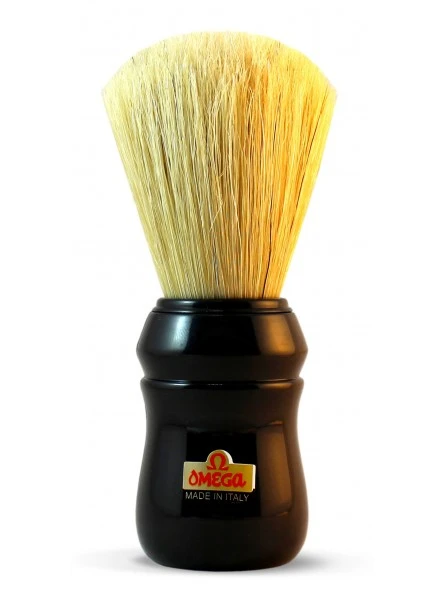 Brocha Afeitar Barbera Omega Cerda Nº 49 Mango Negro 3 Brocha Afeitar Barbera Omega Cerda Nº 49 Mango Negro
