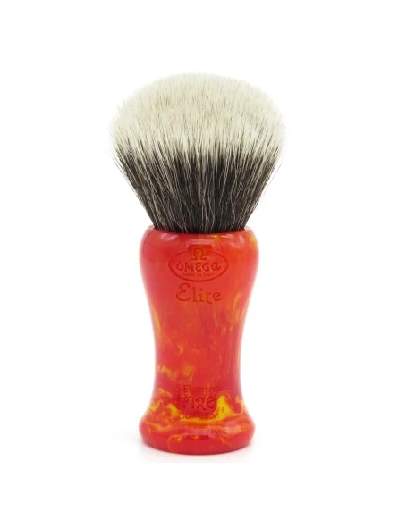 Brocha Afeitar Fibra Sintética Elite Fuego Omega 3 Brocha Afeitar Fibra Sintética Elite Fuego Omega