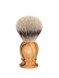 Brocha Afeitar Mühle Tejón Punta Plata Madera De Olivo S