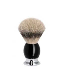 Brocha Afeitar Mühle Tejón Punta Plata Negra Resina