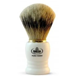 Brocha De Afeitar Tejón Punta Plata Omega Blanca 641 -Gifts And Care-ES.com brocha afeitar tejon punta plata omega blanca 1
