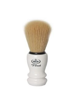 Brocha Afeitar Pelo Sintético Mango Blanco & Bol & Stand Omega 9 Brocha Afeitar Pelo Sintético Mango Blanco & Bol & Stand Omega -Gifts And Care-ES.com brocha cerda omega bol stand 5
