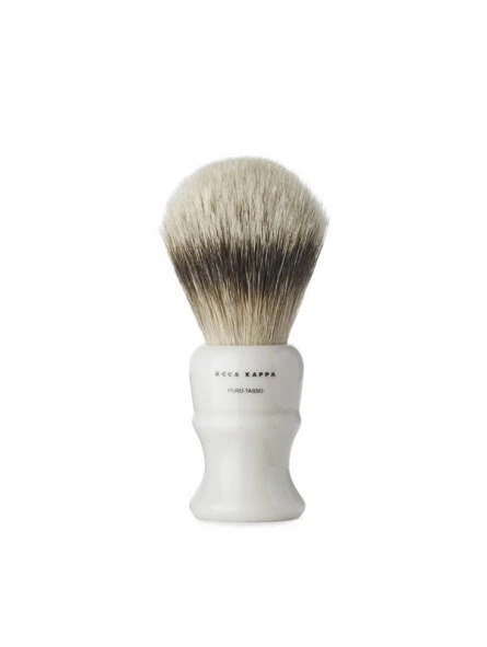 Brocha De Afeitar Tejón Punta Plata Marfil Acca Kappa M 3 Brocha De Afeitar Tejón Punta Plata Marfil Acca Kappa M