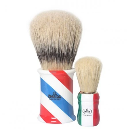 Brocha De Afeitar "Barber Pole" Omega Exposición Vitrina 4 Brocha De Afeitar "Barber Pole" Omega Exposición Vitrina - Imagen 2