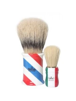 Brocha De Afeitar "Barber Pole" Omega Exposición Vitrina