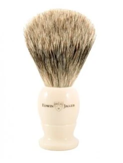 Brocha De Afeitar Tejón Best Badger Marfil Edwin Jagger