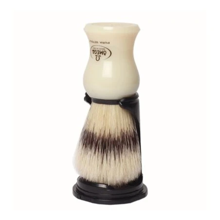 Brocha De Afeitar Cerda Omega Marfil Con Soporte 7 Brocha De Afeitar Cerda Omega Marfil Con Soporte - Imagen 5