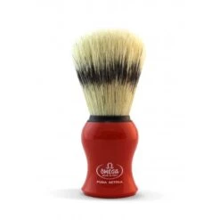 Brocha De Afeitar Cerda Omega Rojo Con Soporte -Gifts And Care-ES.com brocha de afeitar cerda omega rojo con soporte 3