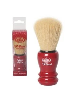 Brocha De Afeitar Pelo Sintético Omega Granate