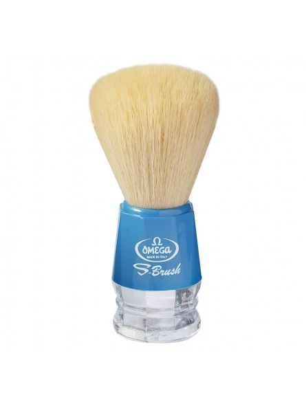 Brocha De Afeitar Pelo Sintético Azul Cielo Omega S10018 3 Brocha De Afeitar Pelo Sintético Azul Cielo Omega S10018