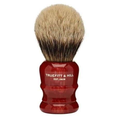 Brocha De Afeitar Punta Plata Wellington Mármol Rojo Truefitt & Hill 4 Brocha De Afeitar Punta Plata Wellington Mármol Rojo Truefitt & Hill - Imagen 2