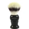 Brocha De Afeitar Edwin Jagger Punta Plata Fibra L Negra -Gifts And Care-ES.com brocha de afeitar sintetica cuerno 2