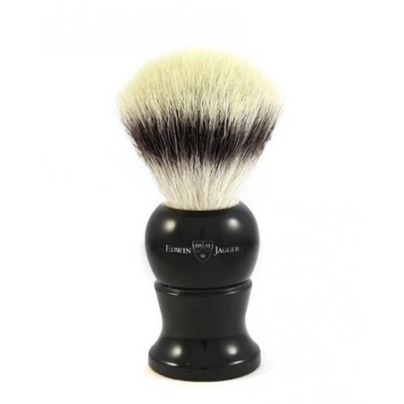 Brocha De Afeitar Edwin Jagger Punta Plata Fibra L Negra 4 Brocha De Afeitar Edwin Jagger Punta Plata Fibra L Negra - Imagen 2