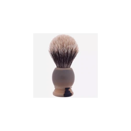 Brocha De Afeitar Tejón Gris Europeo Auténtico Cuerno Rubio Plisson Talla 12 10 Brocha De Afeitar Tejón Gris Europeo Auténtico Cuerno Rubio Plisson Talla 12 - Imagen 8
