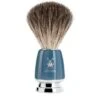 Brocha De Afeitar Tejón Gris Mühle Serie Rytmo Azul Petrol -Gifts And Care-ES.com brocha de afeitar tejon gris muehle serie rytmo azul petrol