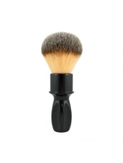 Brocha De Afeitar Tejón Punta Plata Fibra Plissoft Glossy Black 400 24mm Razorock