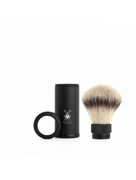 Brocha De Viaje Mühle Fibra "Punta Plata" Negra 4 Brocha De Viaje Mühle Fibra "Punta Plata" Negra - Imagen 2