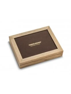 Caja Vacía Para 7 Navajas Madera De Roble Tapa Cristal Thiers Issard