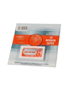 Cajita 10 Cuchillas De Afeitar Merkur Platinum