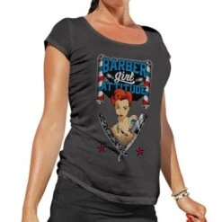 Camiseta Barber Girl Attitude Hey Joe Gris Talla L 5 Camiseta Barber Girl Attitude Hey Joe Gris Talla L -Gifts And Care-ES.com camiseta barber girl attitude hey joe gris talla l 1