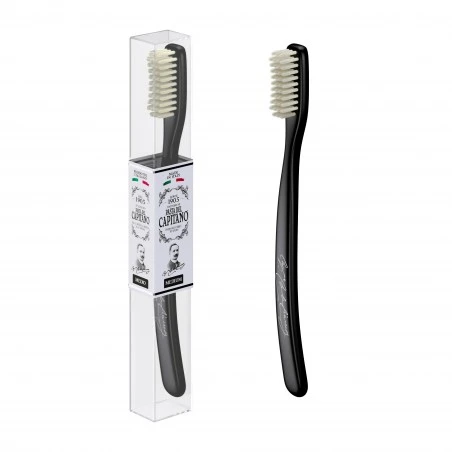 Cepillo Dental Dureza Media Nylon Pasta Del Capitano 1905 Negro 4 Cepillo Dental Dureza Media Nylon Pasta Del Capitano 1905 Negro - Imagen 2