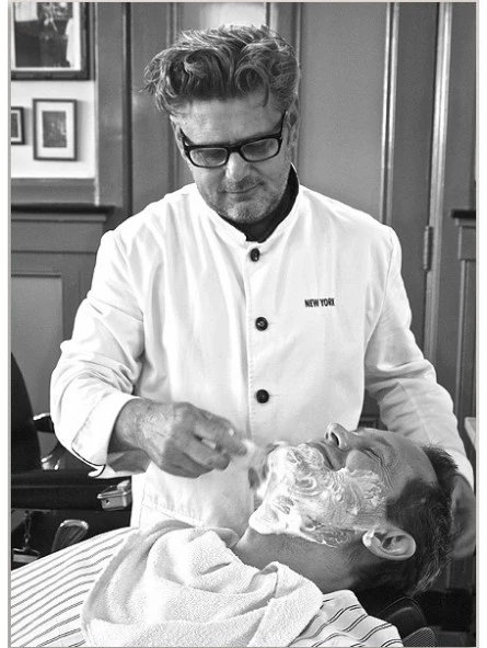 Bata Blanca Barbero Corleone L 4 Bata Blanca Barbero Corleone L - Imagen 2