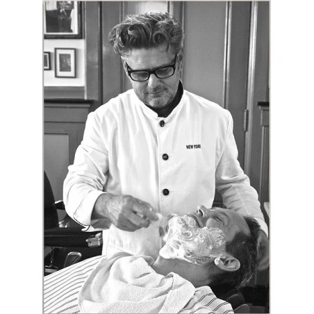 Bata Blanca Barbero Corleone L 6 Bata Blanca Barbero Corleone L - Imagen 4