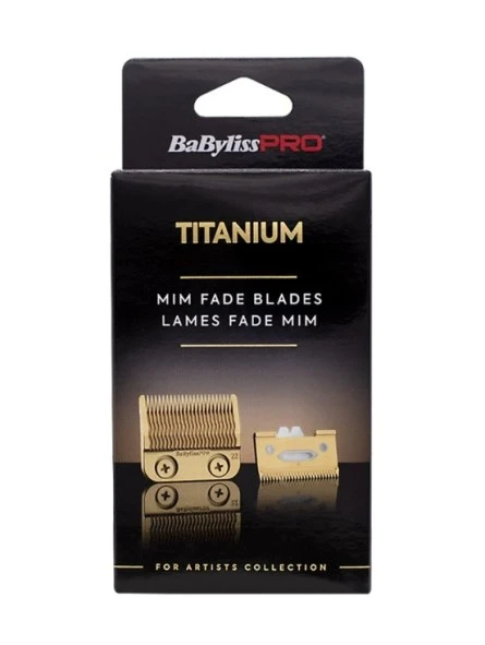 Cuchilla Titanium Oro MIM Fade Clipper Babyliss 5 Cuchilla Titanium Oro MIM Fade Clipper Babyliss - Imagen 3