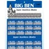 100 Cuchillas De Afeitar Doble Hoja Big Ben