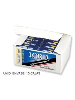 Cuchillas De Afeitar Partidas Lord 10 Cajas 1000 Unid.