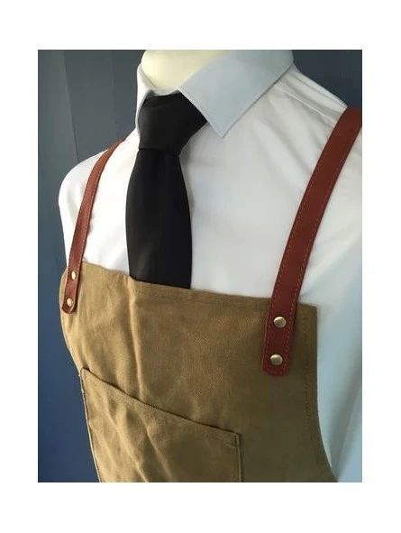 Delantal Barbero Azul Vaquero Barber Pro 4 Delantal Barbero Azul Vaquero Barber Pro - Imagen 2