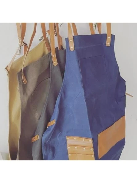 Delantal Barbero Azul Vaquero Barber Pro 7 Delantal Barbero Azul Vaquero Barber Pro - Imagen 5