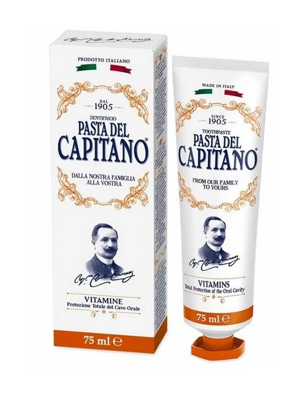 Dentífrico Pasta Del Capitano 1905 Vitamine 75ml 3 Dentífrico Pasta Del Capitano 1905 Vitamine 75ml