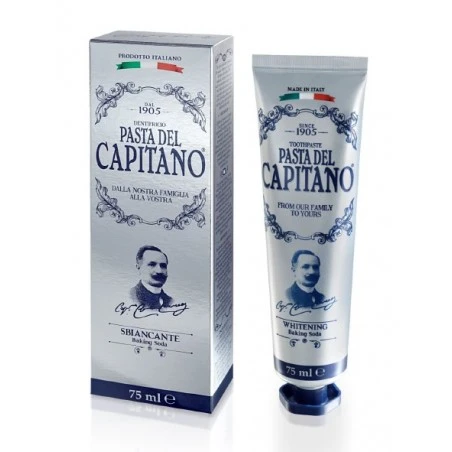 Dentífrico Pasta Del Capitano 1905 Baking Soda 75ml 4 Dentífrico Pasta Del Capitano 1905 Baking Soda 75ml - Imagen 2