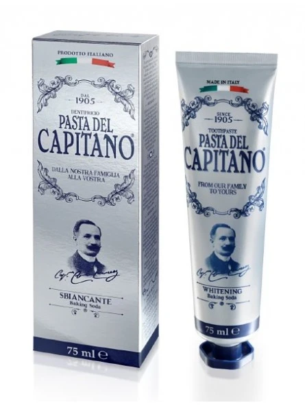 Dentífrico Pasta Del Capitano 1905 Baking Soda 75ml 3 Dentífrico Pasta Del Capitano 1905 Baking Soda 75ml